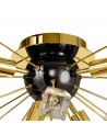 Aimee Ceiling Sputnik, 6 Light E14, Brushed Gold & Gloss Black/Crystal