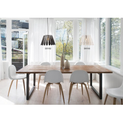 Somerset Pendant 1 Light E27 White/Polished Chrome
