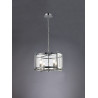 Nolan Single 46cm Pendant 4 Light E14 Polished Chrome/Clear Glass