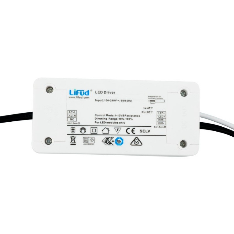 1123909 40W (1000mA) Lifud Dimmable Driver for LED Panels