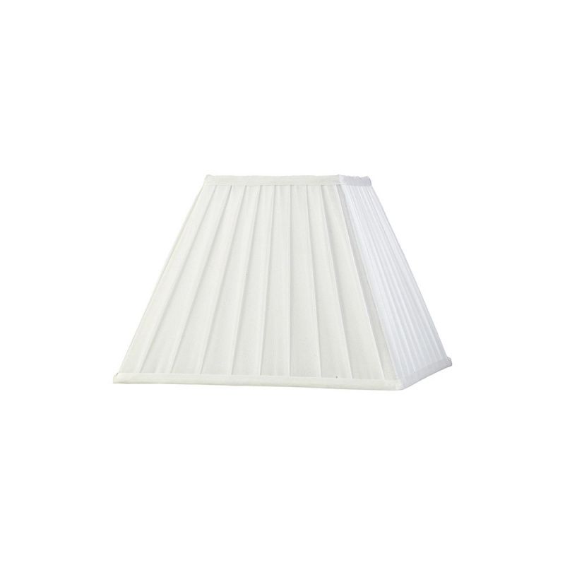 Buy 30 cm Square Pleated Lampshade White