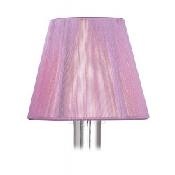 DY_MS006 13 cm Silk String Clip-On Lampshade Lilac Pink